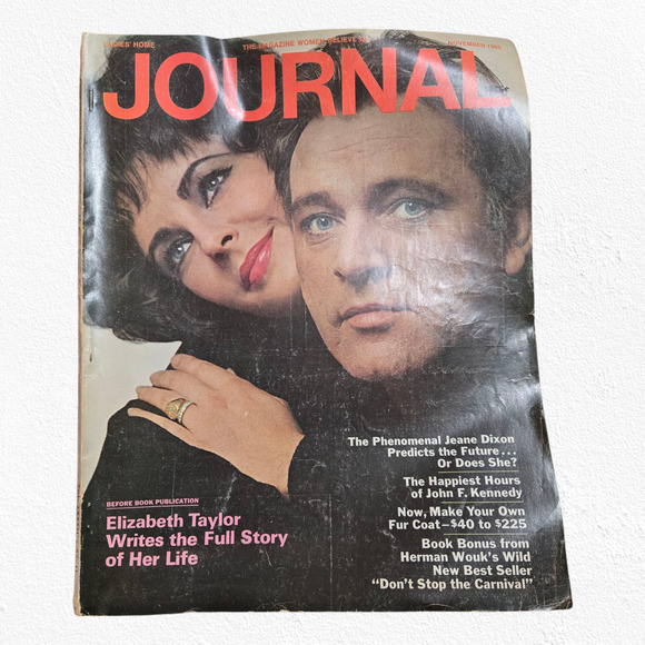 1965 Vintage Ladies Home Journal Elizabeth Taylor Cover Volume 82 Number 11 - Picture 1 of 7